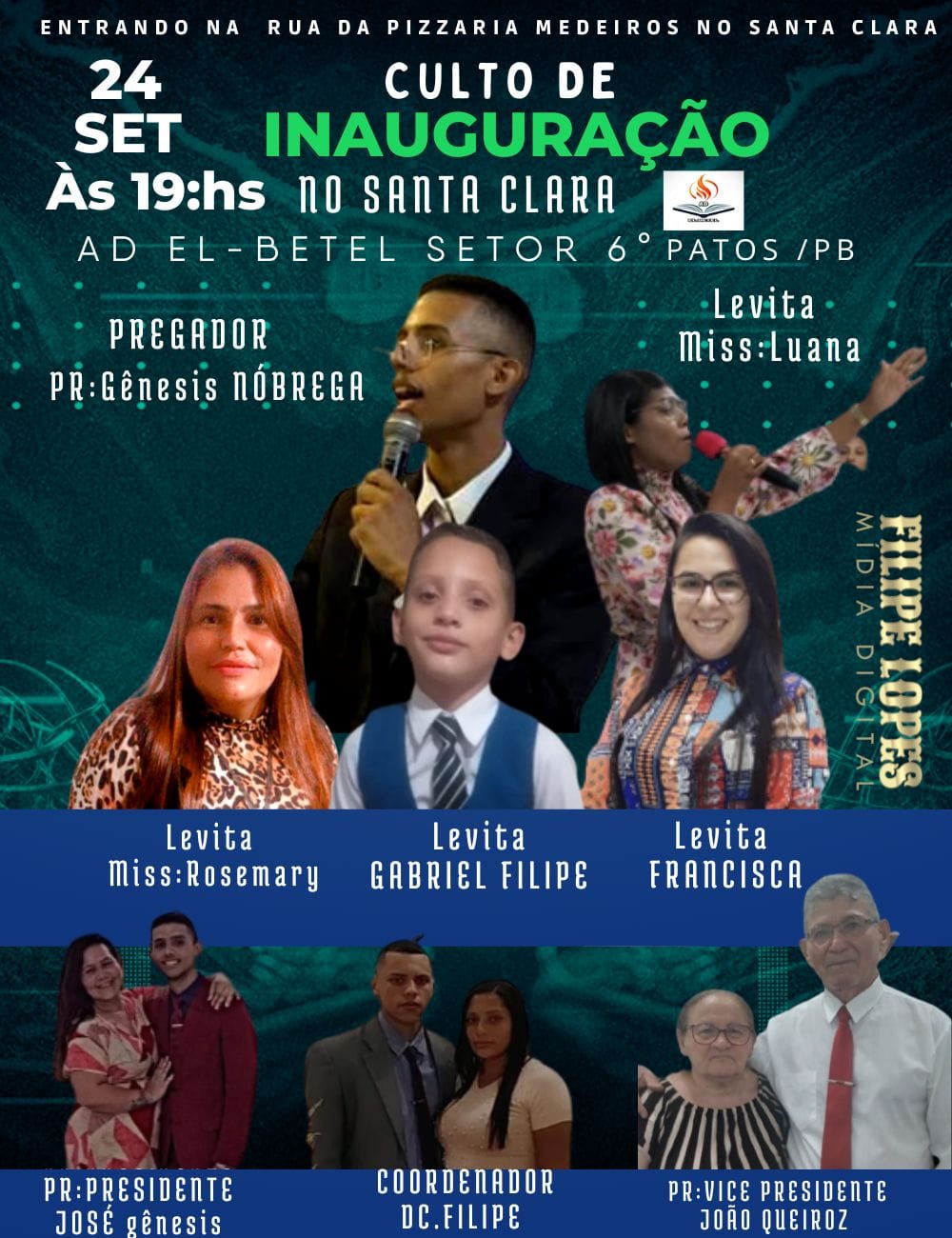 Igreja Assembleia de Deus EL-BETEL será inaugurada neste sábado (24), no bairro Santa Clara, em Patos