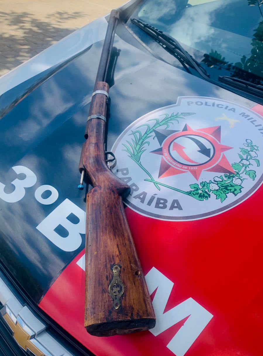 Polícia Militar apreende mais uma arma de fogo na cidade de Mãe D’água