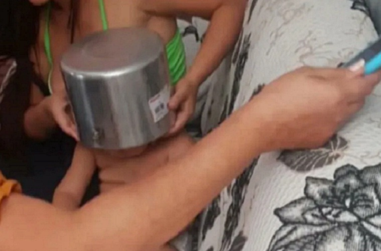 Susto: criança de dois anos coloca a cabeça dentro de panela de pressão e bombeiros são acionados, na Paraíba