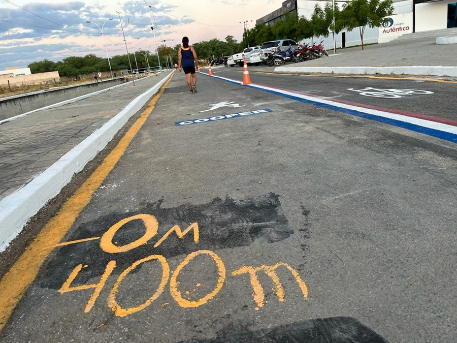 STTRANS realiza ação e garante espaço exclusivo para circulação de pedestres e ciclistas no Canal do Frango