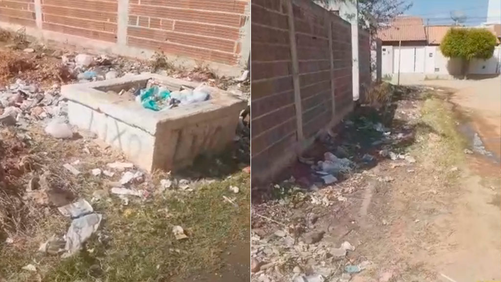 Moradores da Rua Octacílio Nóbrega, no bairro Nova Brasília, em Patos, relatam lixo e esgoto a céu aberto na localidade. Coordenador de comunicação da Prefeitura afirma que será resolvido. Ouça