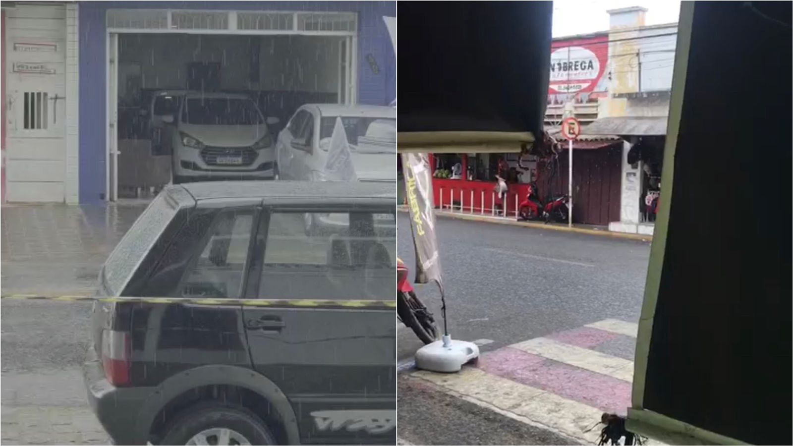 Chuva também é registrada em outros bairros de Patos. VÍDEO