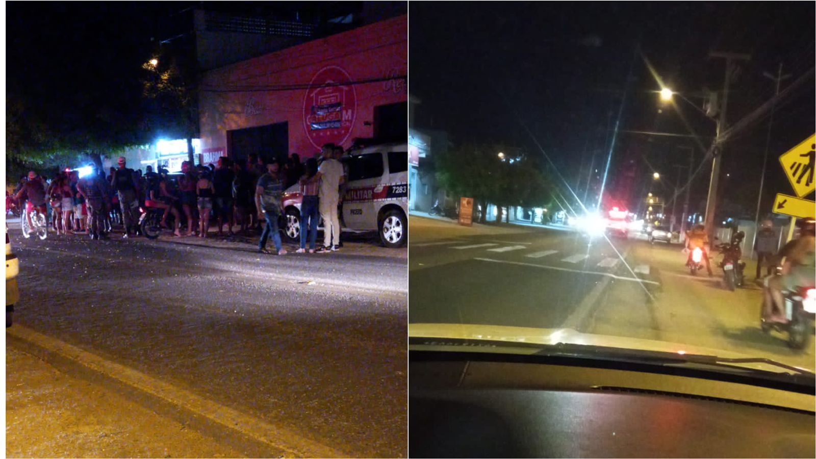 Perseguição policial acaba em tiroteio na noite deste sábado (08), próximo à UPA do Campo da Liga, em Patos. VÍDEO