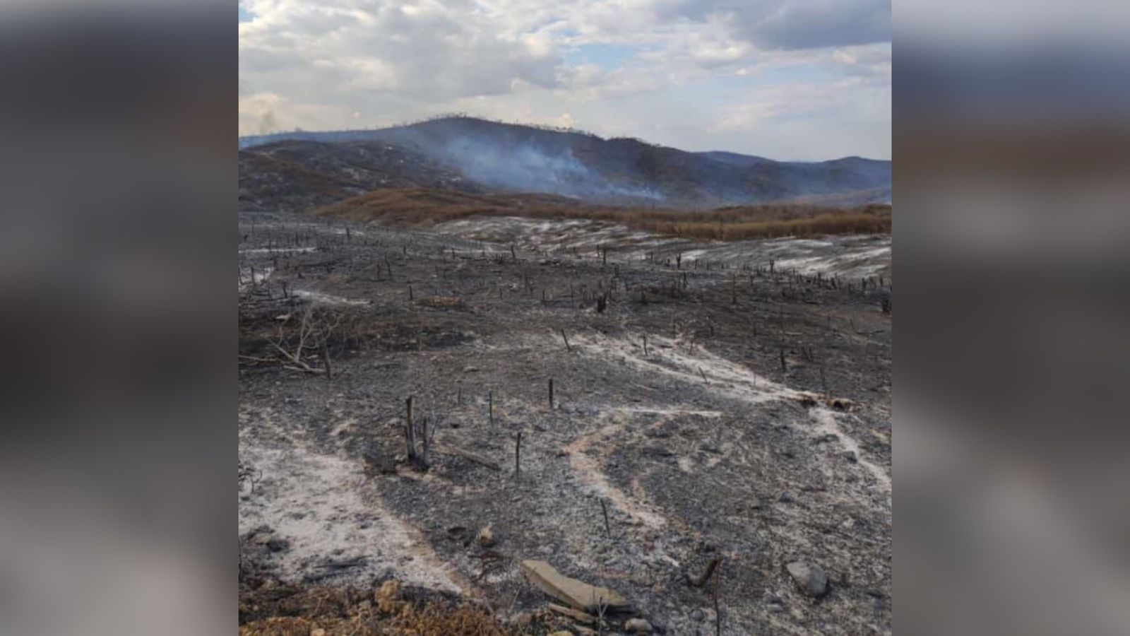 Incêndio atinge área rural de Diamante e já dura quatro dias; moradores pedem ajuda