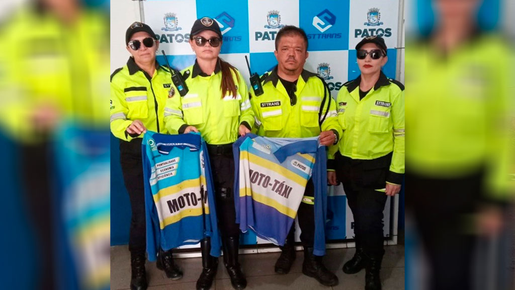 STTRANS apreende 15 coletes de mototaxistas clandestinos na cidade de Patos