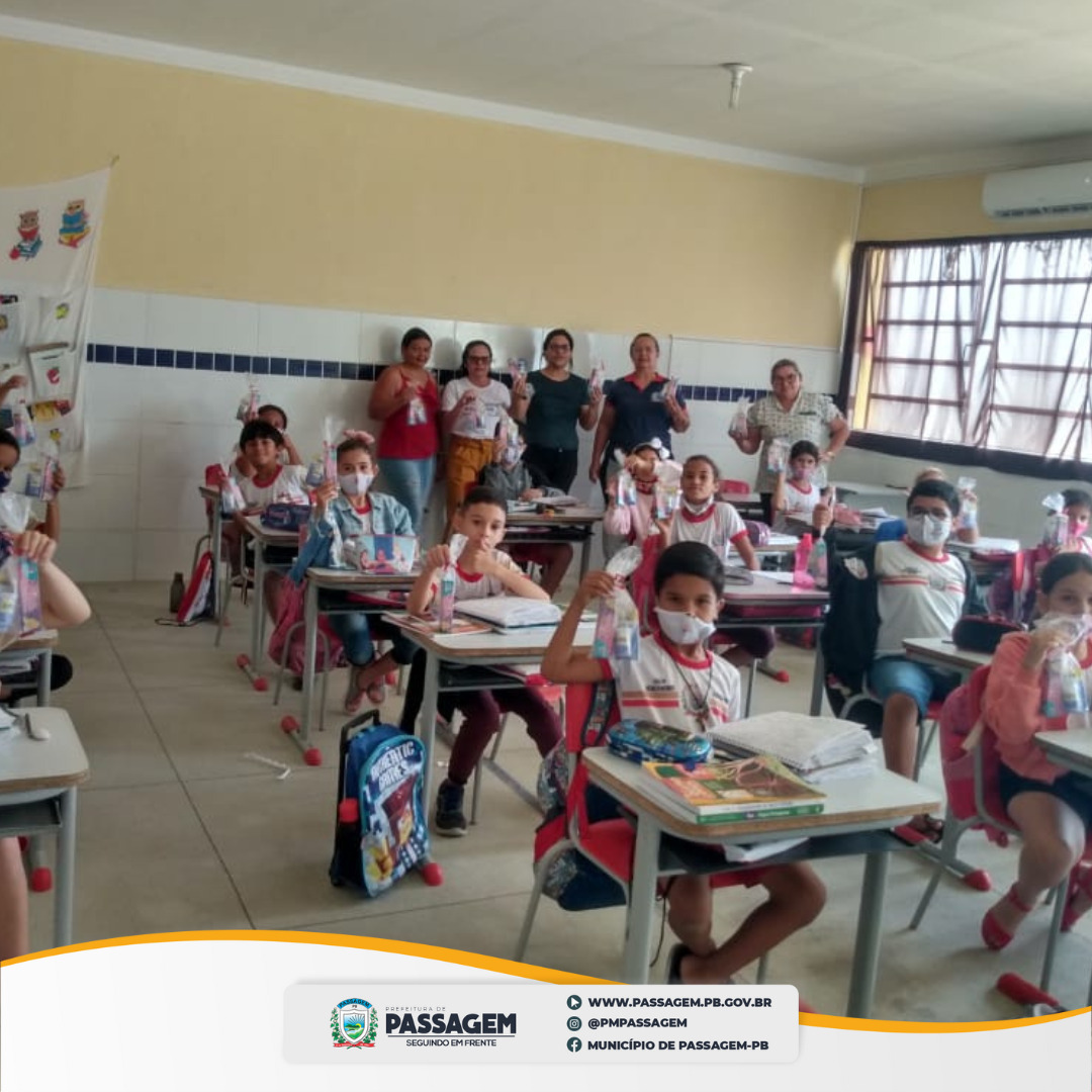 Secretaria de Saúde de Passagem inicia Campanha de Saúde Bucal nas escolas do município
