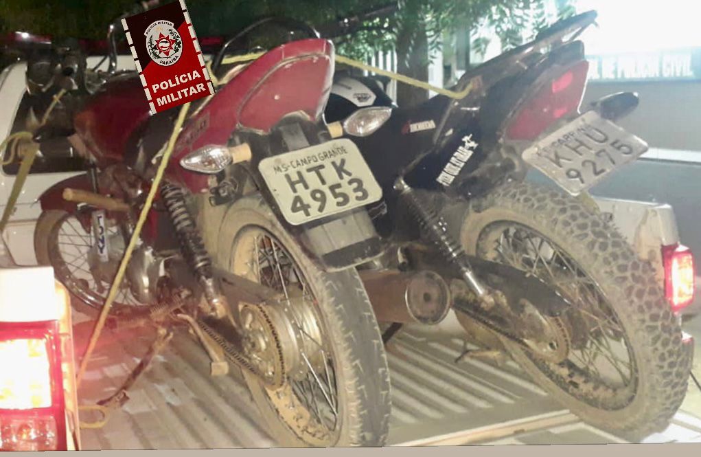 Polícia Militar recupera em Cacimba de Areia-PB, duas motocicletas roubadas