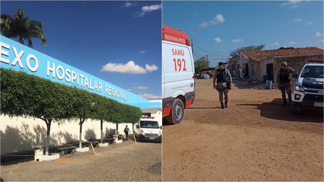 Jovem esfaqueada pelo marido em Patos sofreu 15 perfurações superficiais, mas está consciente, orientada e estável, diz Hospital Regional