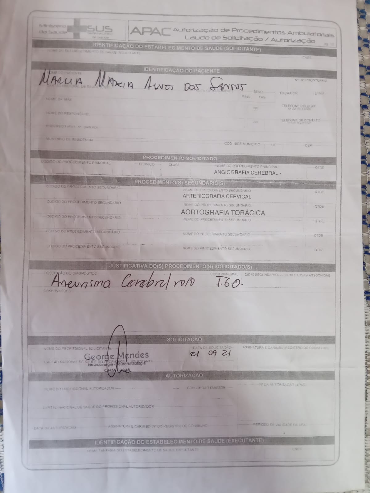 Patoense que foi acometida por AVC hemorrágico faz campanha para custear exame que custa R$ 6 mil. Veja como contribuir