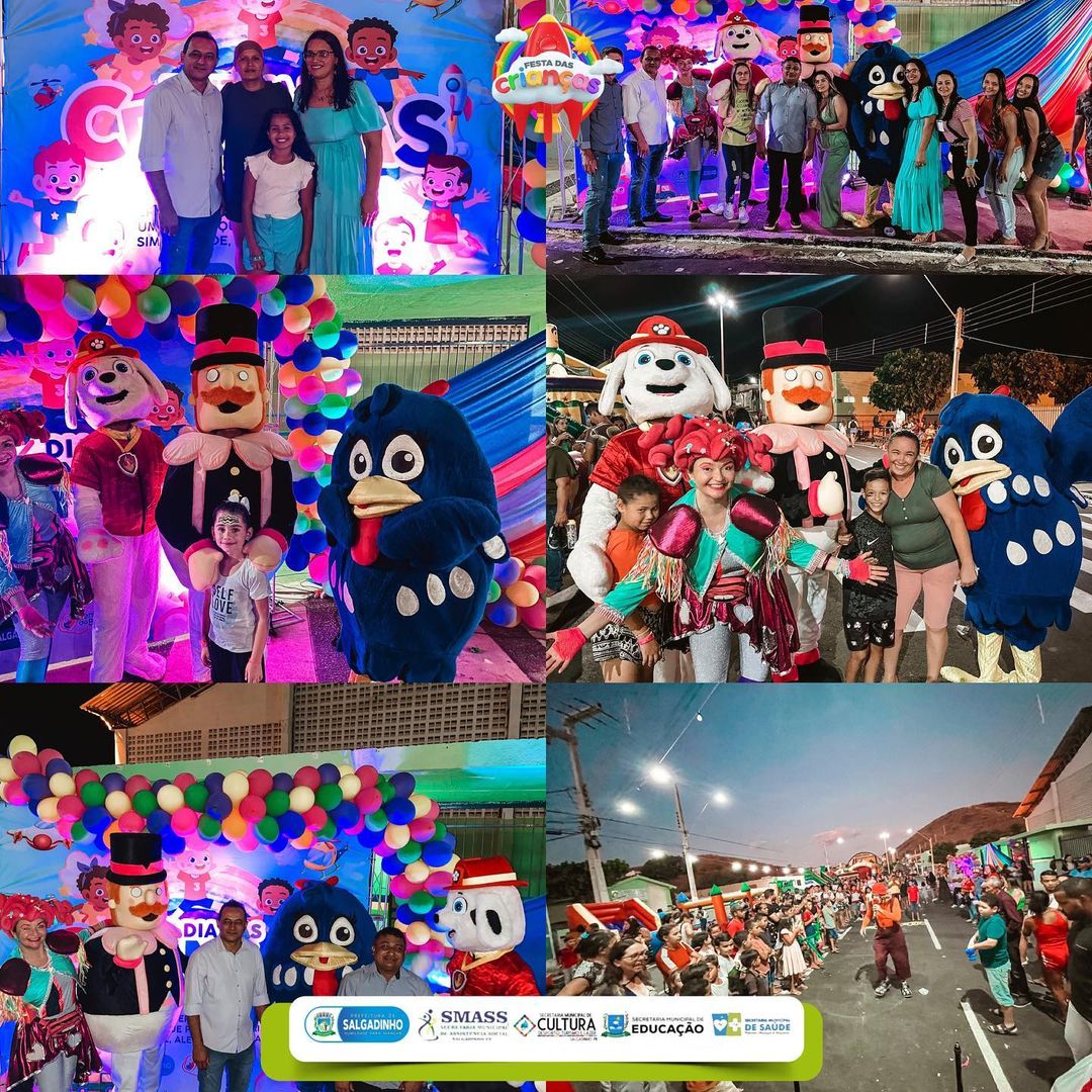 Prefeitura de Salgadinho-PB realiza Super Festa para as crianças. Veja a cobertura forográfica