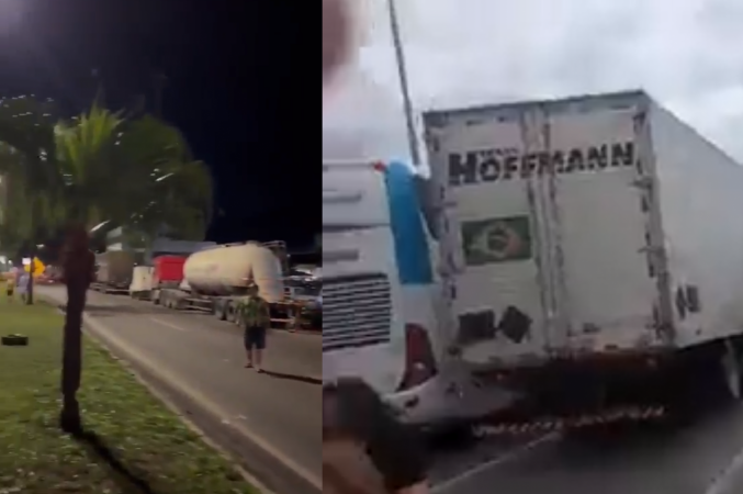 Caminhoneiros fecham rodovias e protestam contra vitória de Lula em ao menos 11 Estados