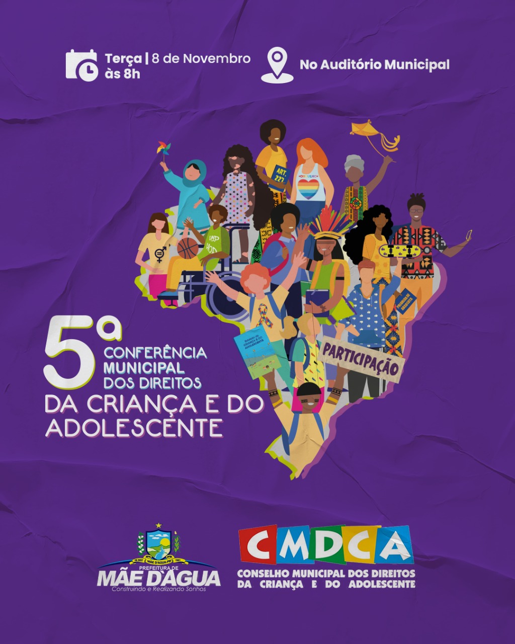 Mãe d’Água realiza 5ª Conferência dos Direitos da Criança e do Adolescente
