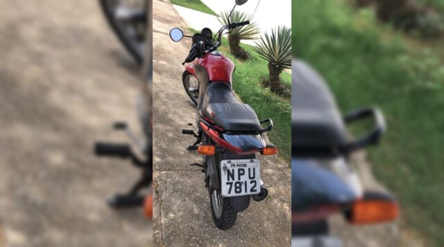 Motocicleta é furtada na noite deste domingo (06), no bairro do Salgadinho, em Patos