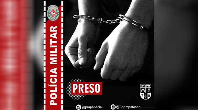 Polícia Militar prende homem pelo crime de estupro de vulnerável em Teixeira-PB