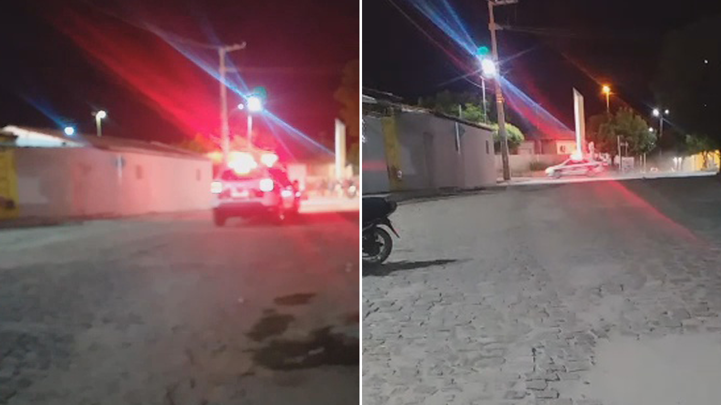 Homem quebra porta, cadeiras e birô do destacamento da PM em Quixaba. Veja Vídeo