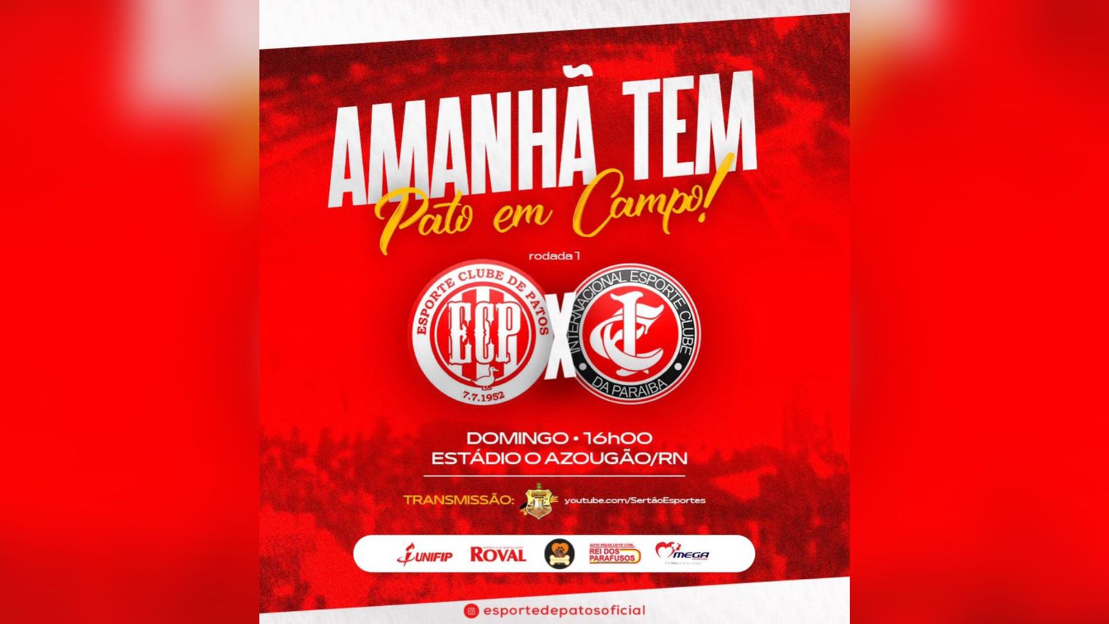 Após imbróglio envolvendo o Estádio José Cavalcanti, Esporte de Patos fará estreia na 3ª Divisão neste domingo (13), em Serra Negra do Norte-RN