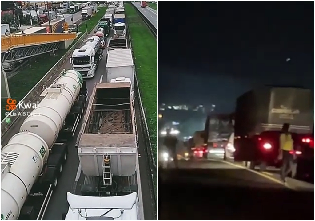 Novo protesto: Caminhoneiros voltam a bloquear rodovias federais em vários estados do país