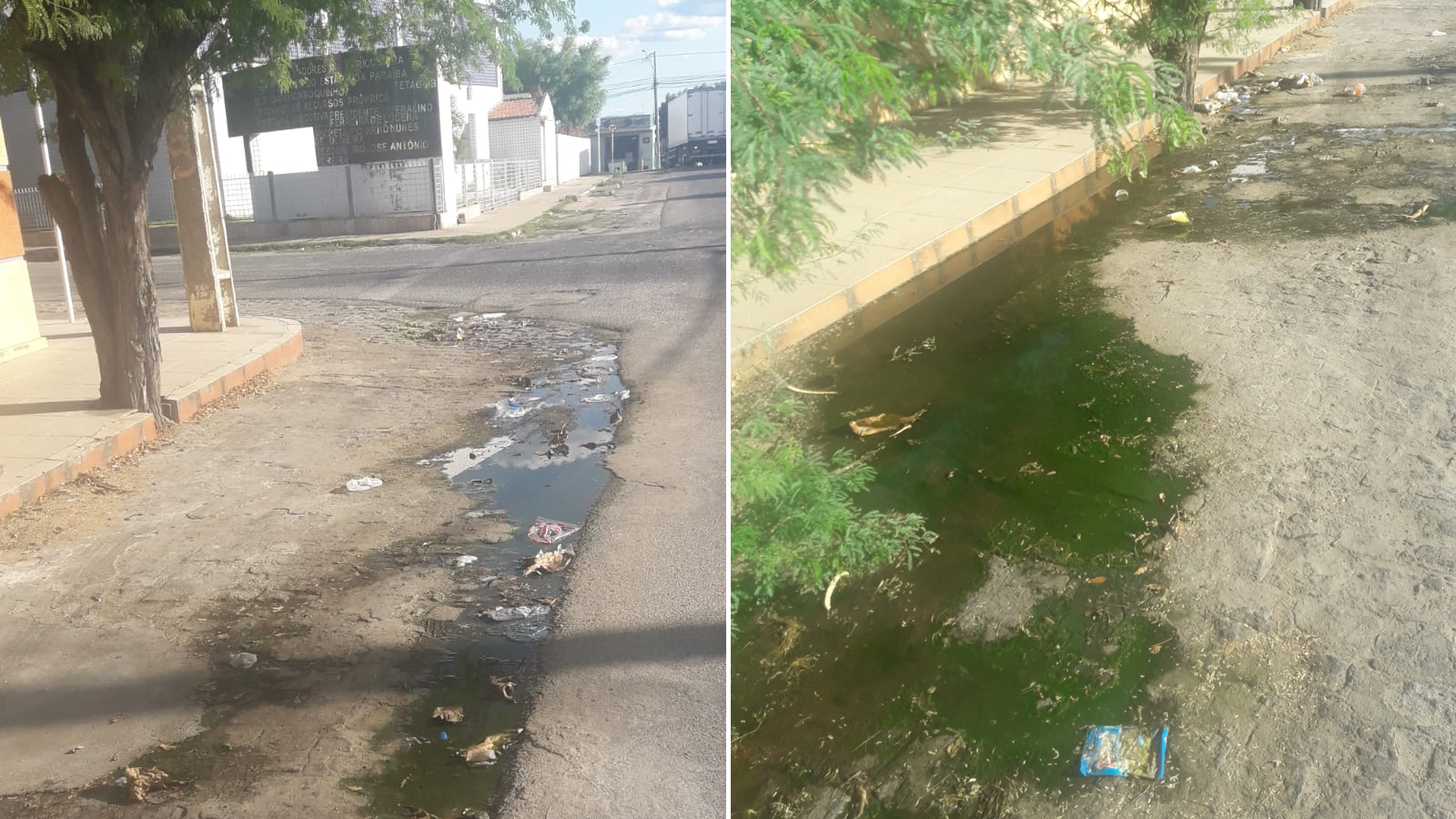 Moradores da Rua José Mesquita, no bairro Bivar Olinto, cobram conserto de galeria na localidade; Coordenadora diz haver ordem de serviço e logo será solucionado