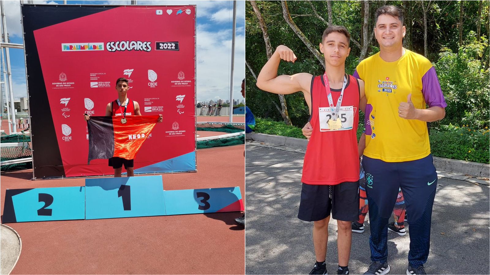 Aluno da Escola SESI DMA de Patos é Campeão Brasileiro Paralímpico Escolar no Lançamento de Dardo F44, em São Paulo