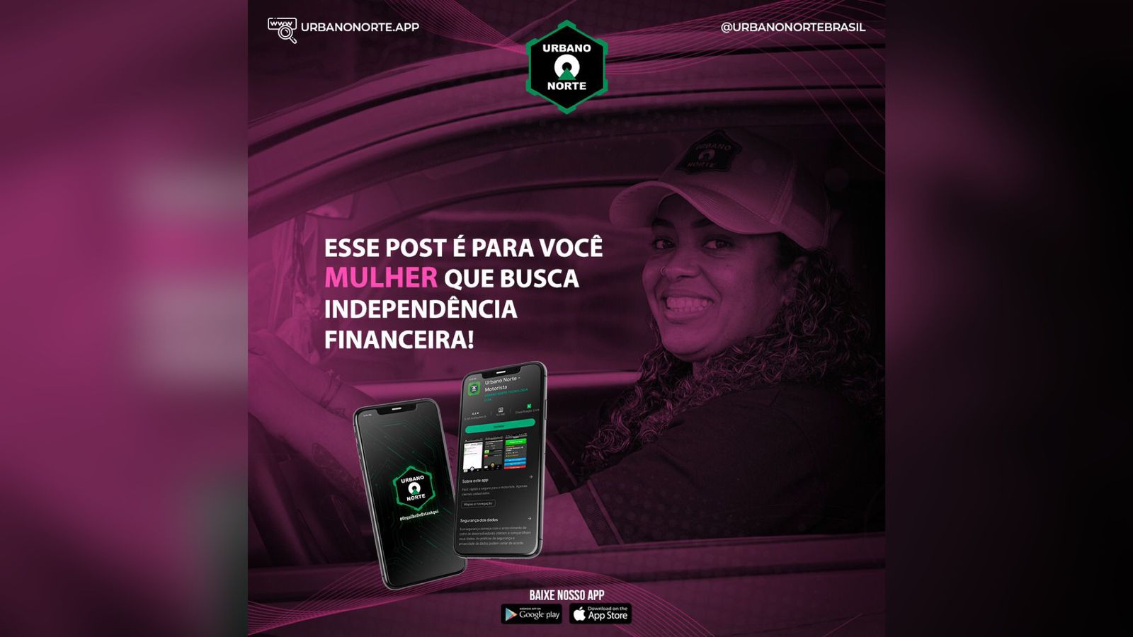 Aplicativo Urbano Norte está com vagas para motoristas mulheres em Patos. CONFIRA