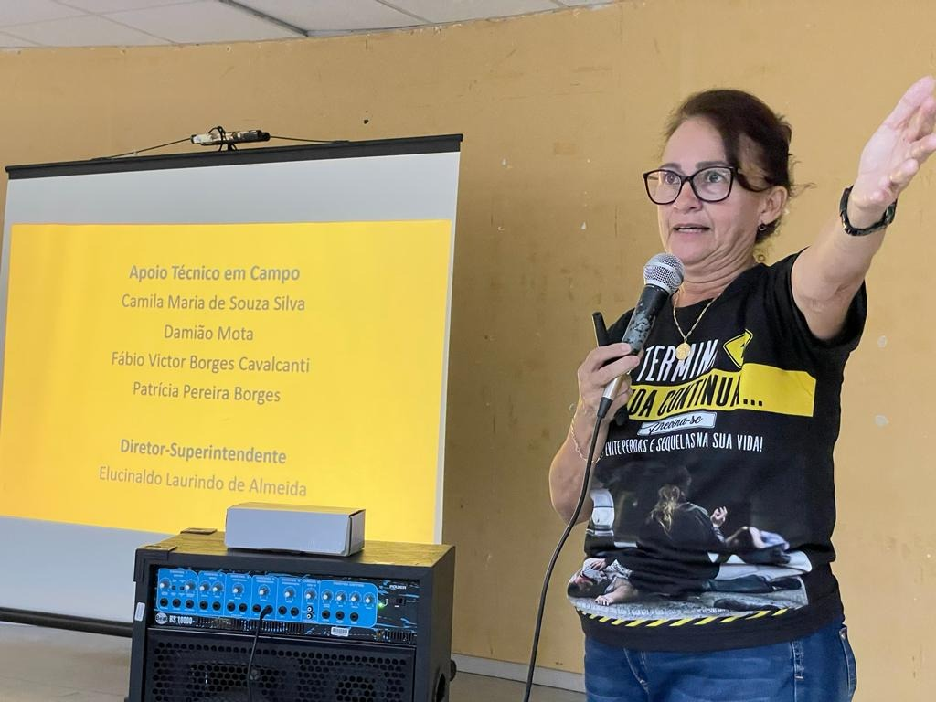 STTRANS promove palestra de Educação Para o Trânsito na Escola Estadual Cidadã Integral Técnica de Patos