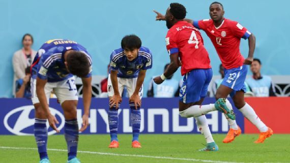 Costa Rica bate Japão, algoz da Alemanha, ressurge na Copa e briga por vaga nas oitavas