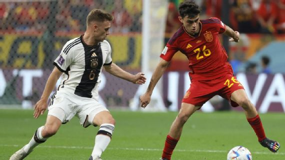 Em jogaço, Alemanha busca empate com a Espanha, mas segue em situação dramática na Copa do Mundo