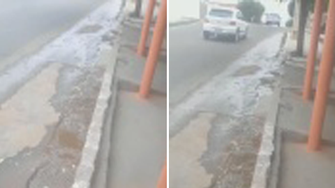 Internauta denuncia desperdício de água na Rua Epaminondas Rocha, no bairro do Belo Horizonte, há cinco dias; Cagepa diz que enviou equipes ao local