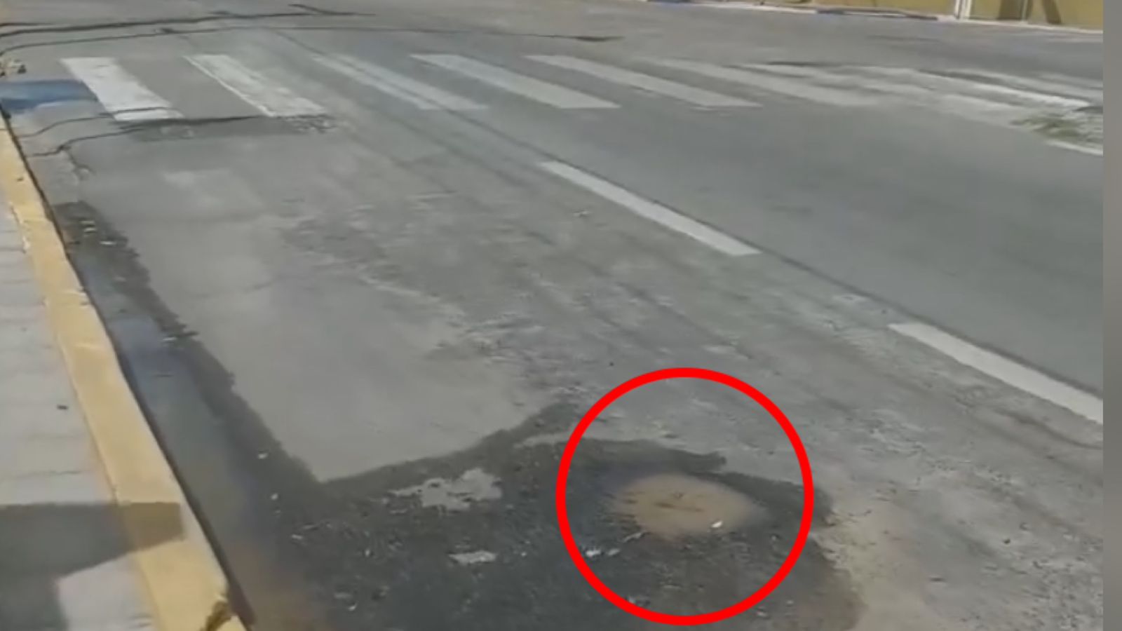 Internauta alerta sobre vazamento de água potável na Rua Pedro Firmino, no Centro de Patos; Cagepa diz ter enviado equipe