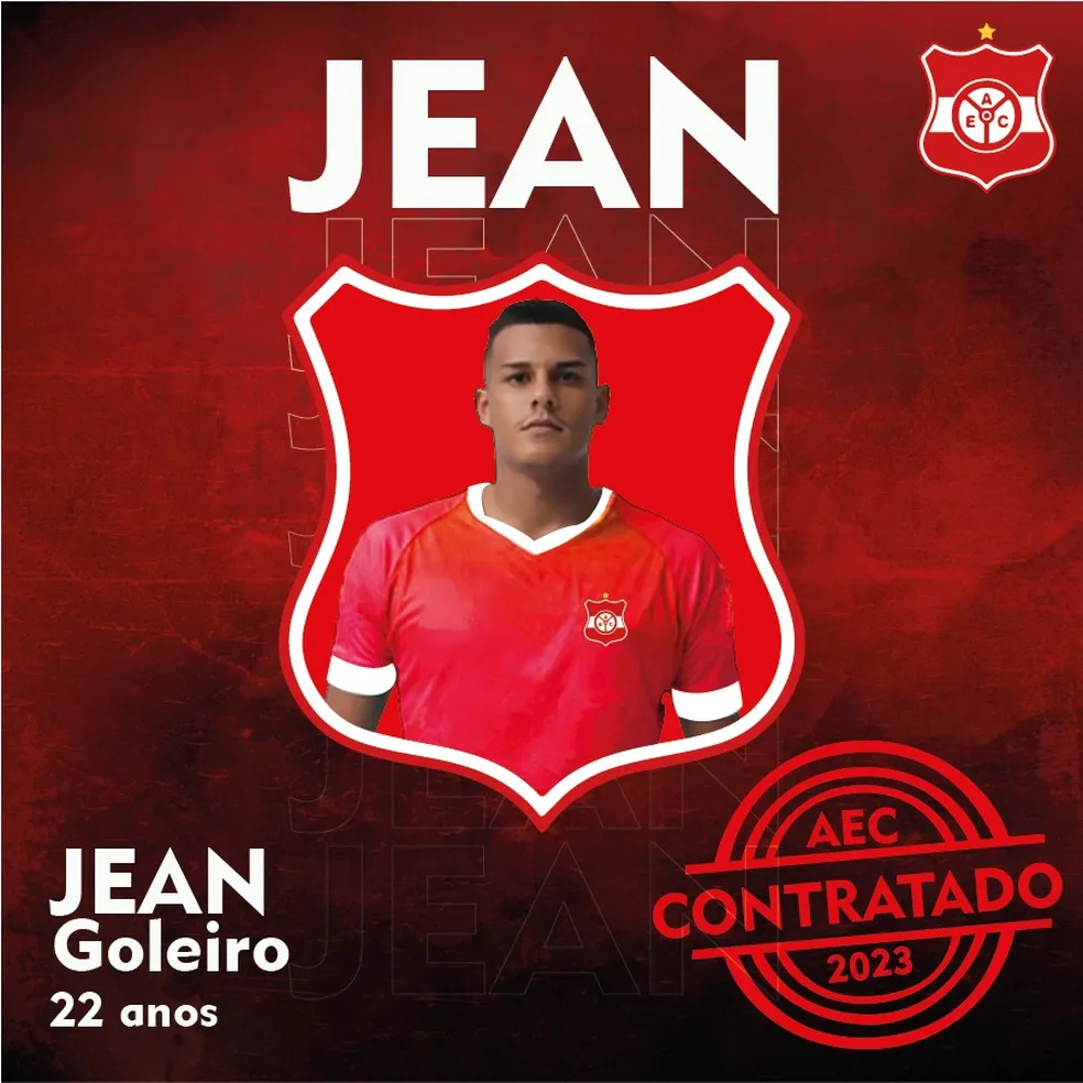 Auto Esporte-PB contrata goleiro Jean, o segundo reforço da posição para 2023