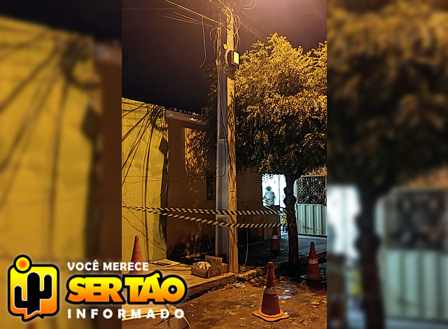 Criança é hospitalizada após receber descarga elétrica de fio caído de poste no Sertão da Paraíba
