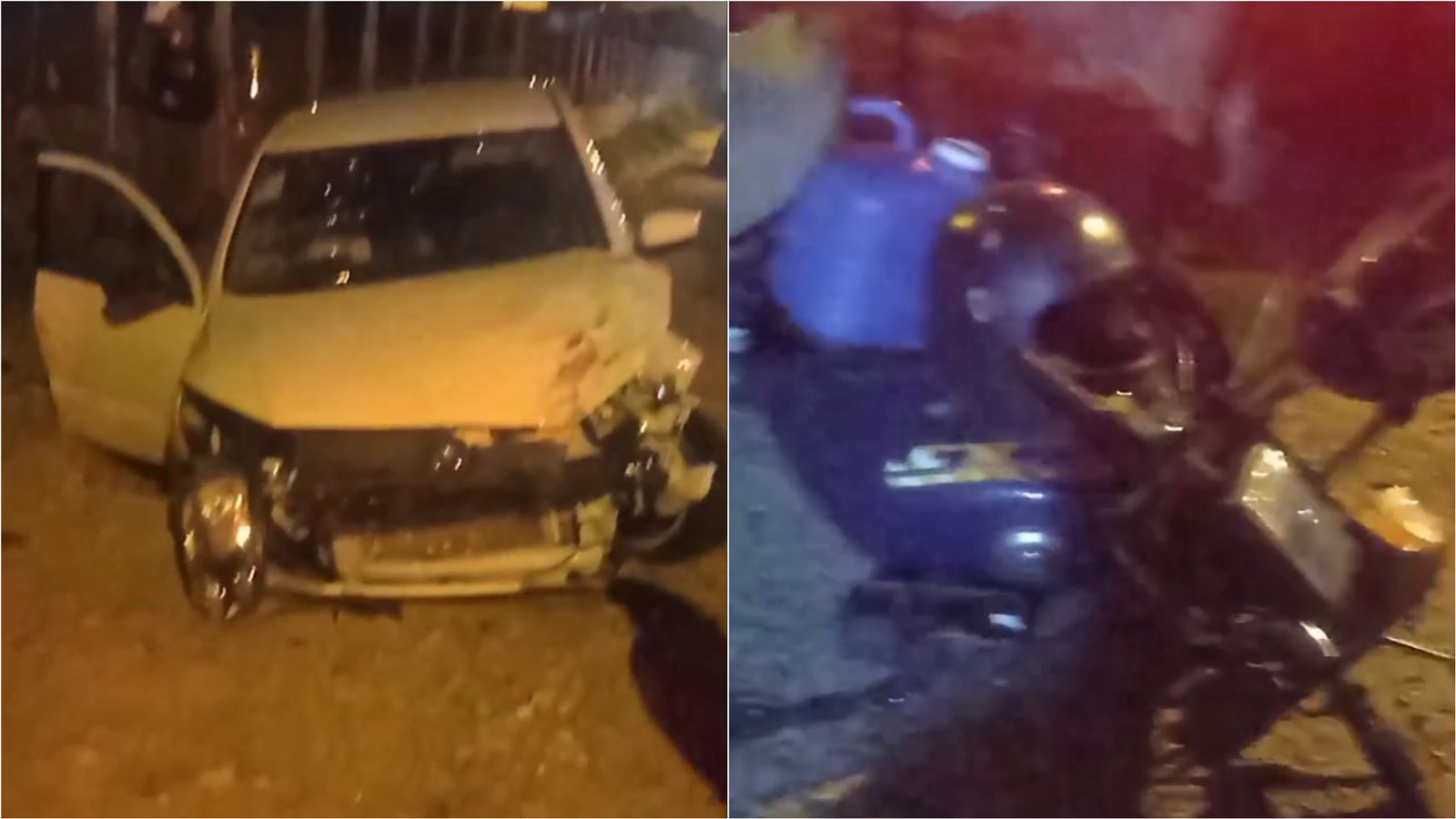 Jovem tem perna dilacerada em grave acidente registrado na noite desta segunda-feira (05), em Teixeira. VÍDEO