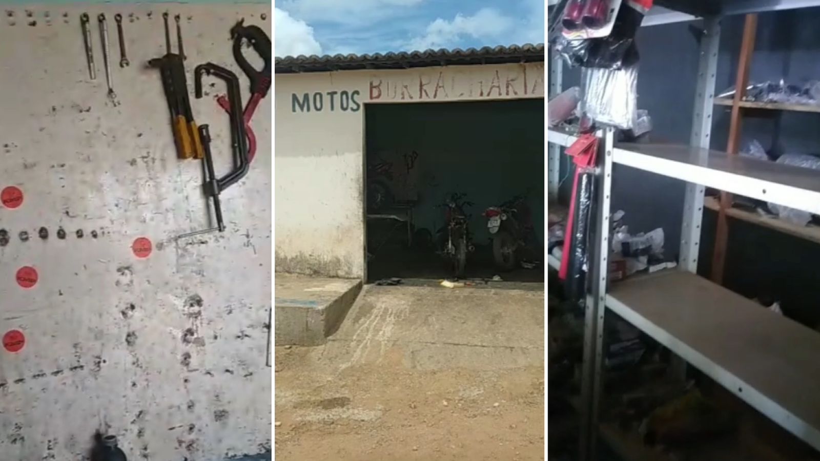 Oficina mecânica é furtada em Passagem-PB e proprietário busca localizar equipamentos levados; Veja Vídeo