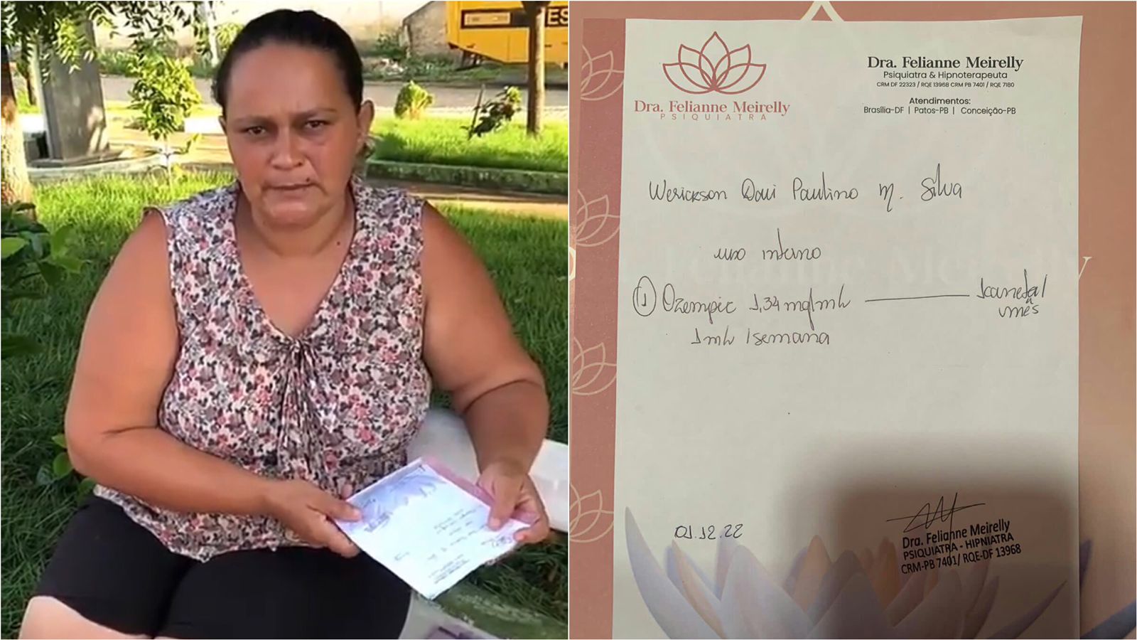 Mãe do município de Ibiara-PB pede ajuda para comprar medicação para filho que sofre de transtornos mentais. VÍDEO