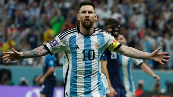 Messi dá recital em campo, vira artilheiro da Copa, Argentina atropela Croácia sem suar e vai à final em busca do tri Mundial