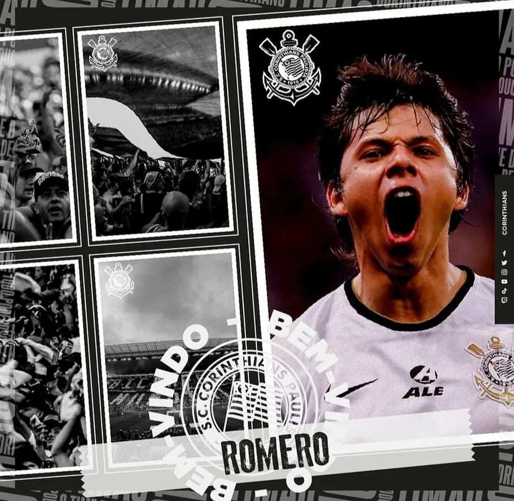 Corinthians anuncia o retorno do atacante Ángel Romero