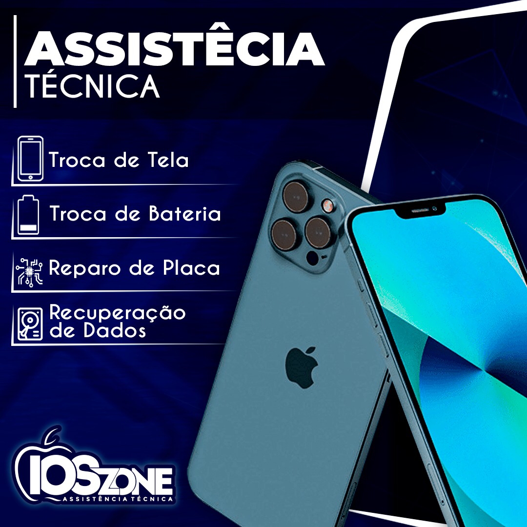 Chegou em Patos a IOS Zone, assistência técnica especializada em aparelhos Apple, no bairro Novo Horizonte