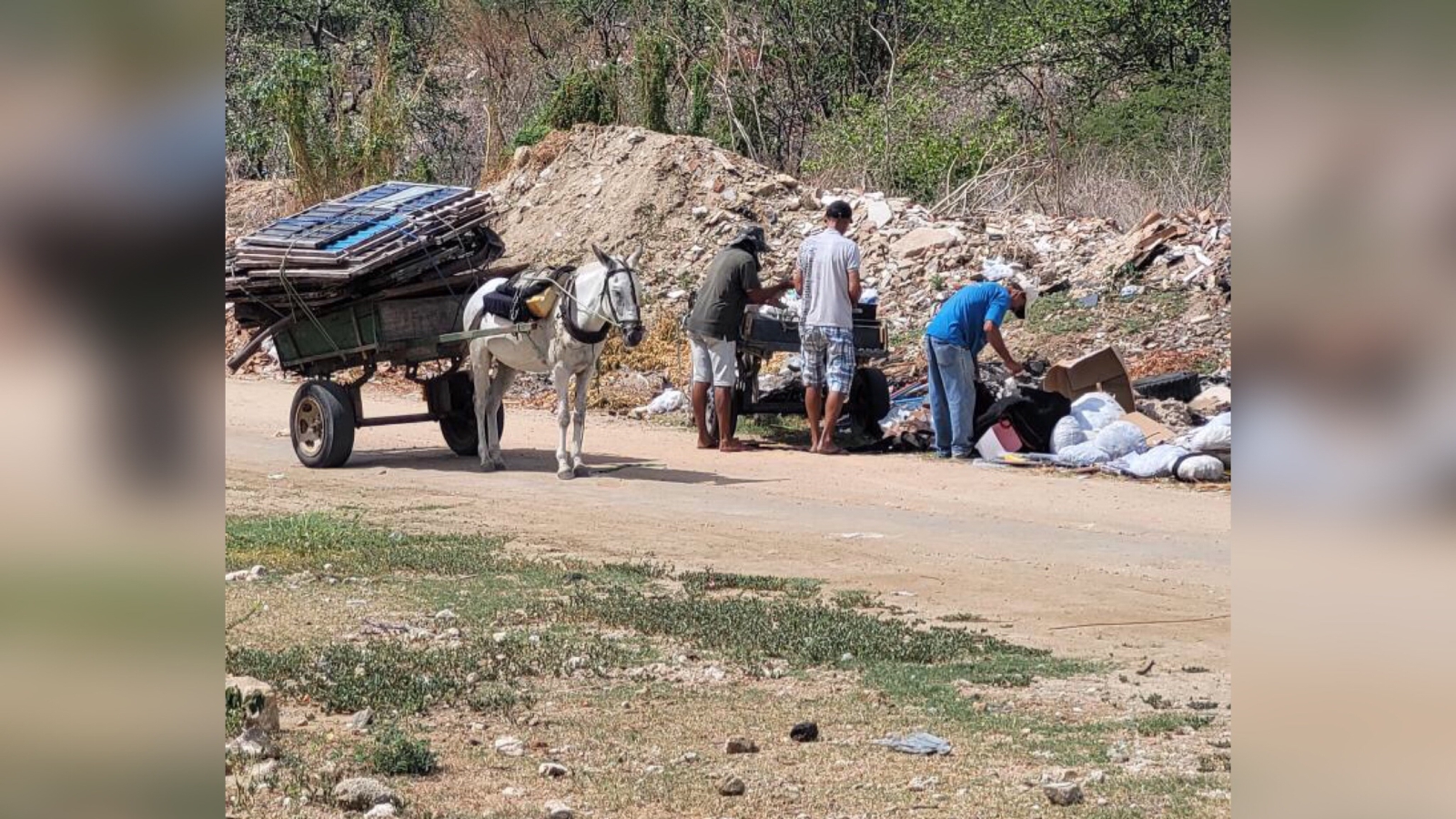 Internauta denuncia que populares estão pagando carroceiros para jogarem lixo em sua rua; secretário pede conscientização e diz que levará caso aos órgãos competentes