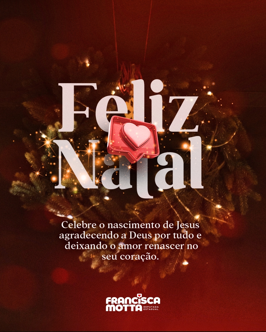 Deputada Francisca Motta divulga mensagem de Natal. Ouça 