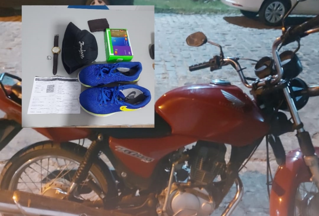 Polícia Militar prende suspeito e recupera veículo e objetos furtados em Patos