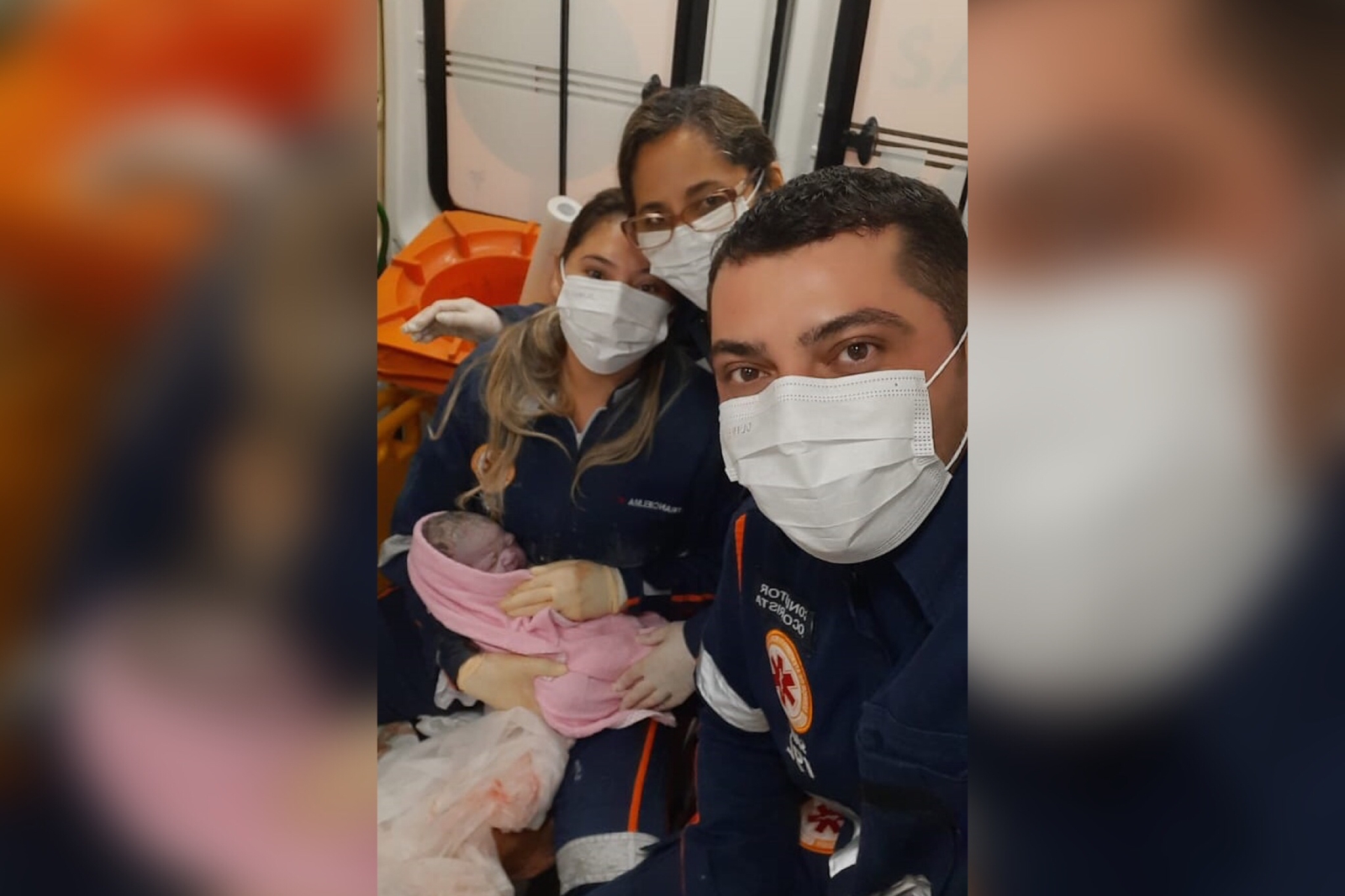 Equipe do SAMU realiza parto de emergência dentro de ambulância em Santana de Mangueira