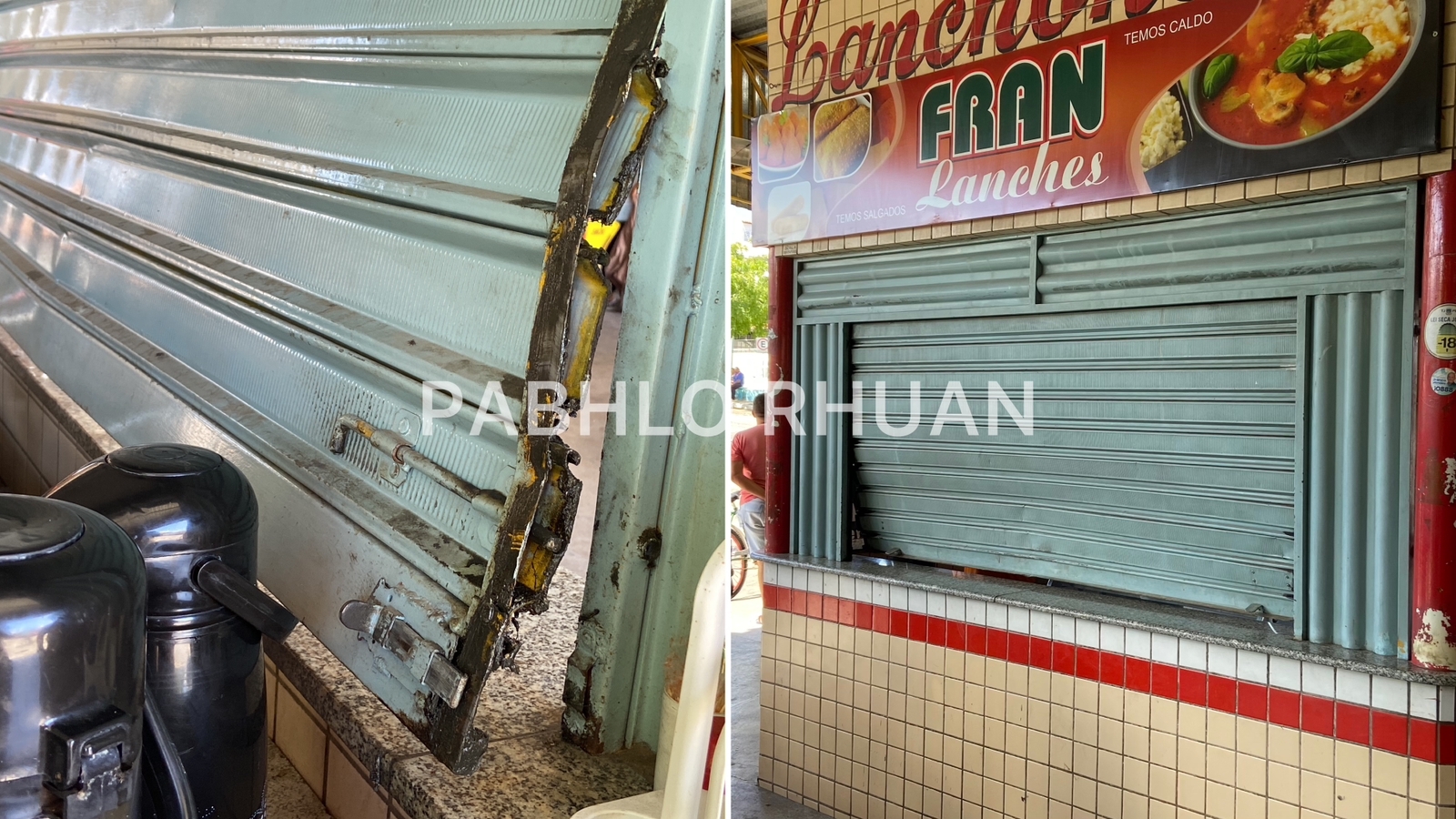 Lanchonete é arrombada na madrugada desta quarta (28) na Feira da Troca, em Patos; Veja Vídeo