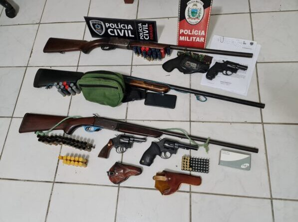 Operação policial prende suspeitos de homicídios e apreende armas e munições no Vale do Piancó