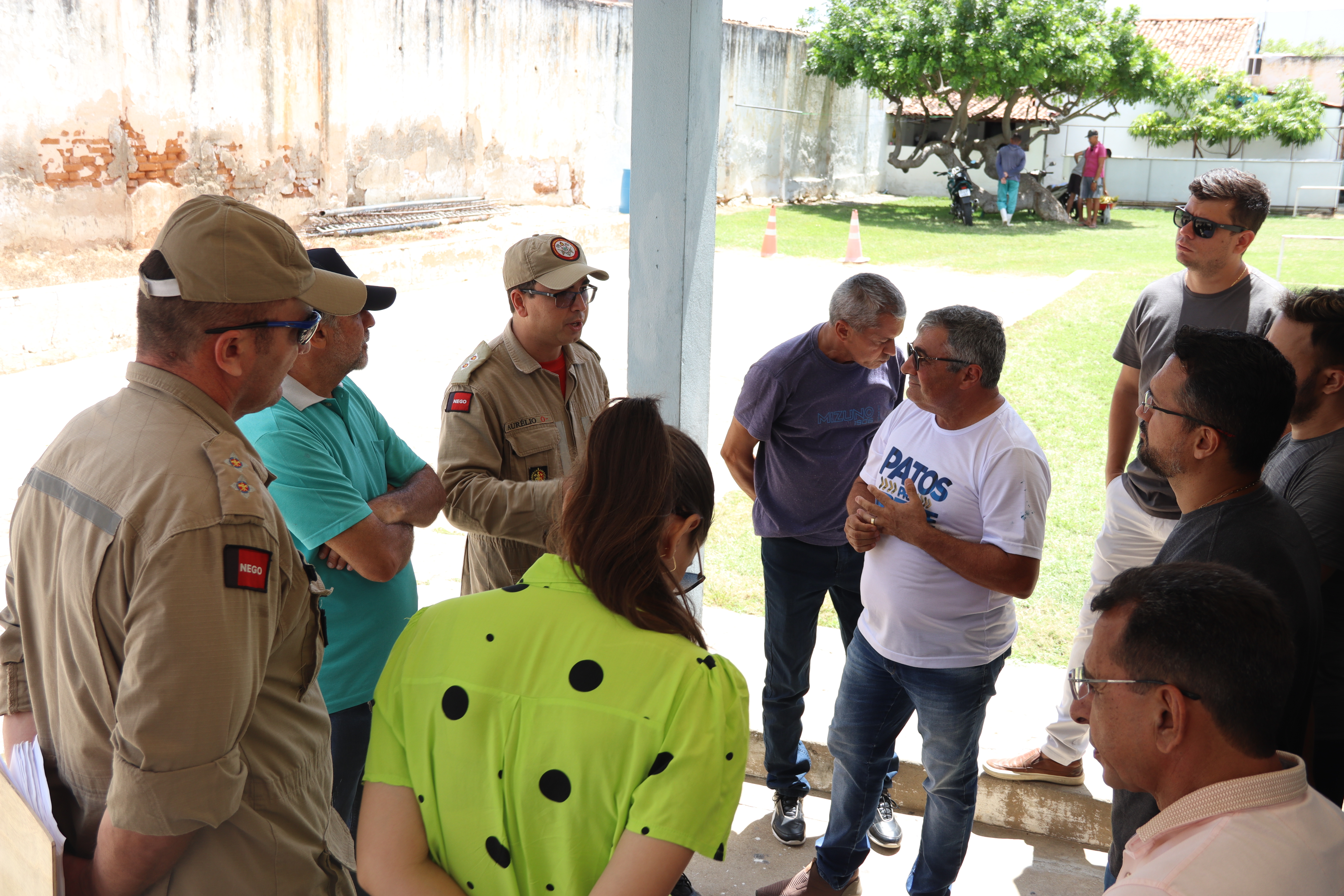 Diretoria do Nacional de Patos acompanha nova vistoria do Corpo de Bombeiros no Estádio José Cavalcanti. VÍDEO