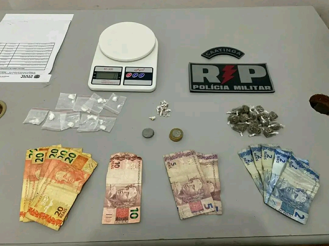 Polícia Militar prende suspeito de tráfico de drogas em Passagem-PB