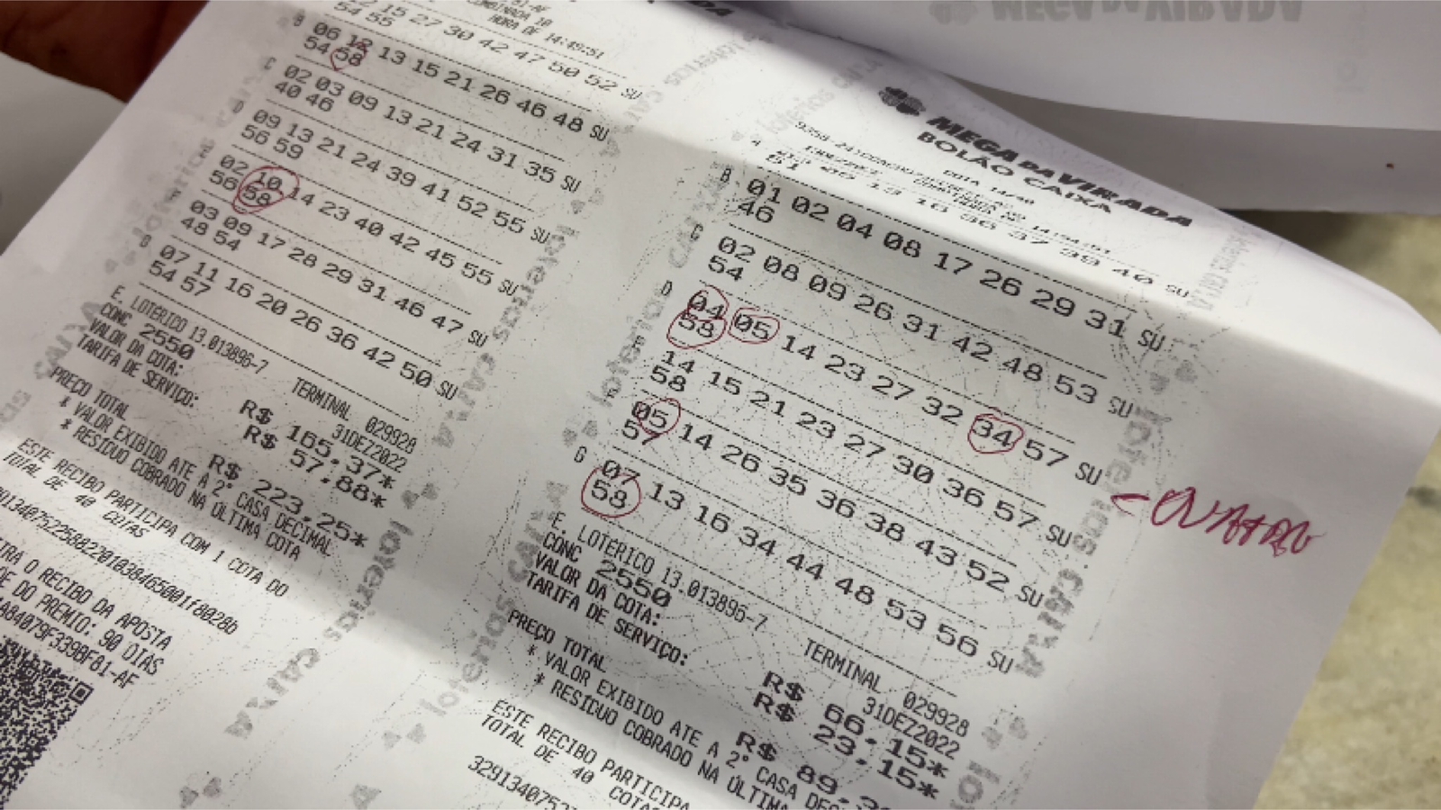 Reportagem: Dez patoenses acertam quatro quadras e uma quina na Mega da Virada em bolão; Cada um irá receber 5 mil reais