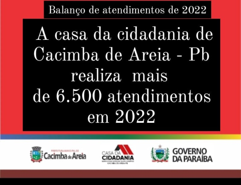 Casa da Cidadania de Cacimba de Areia realizou mais de 6.500 atendimentos em 2022