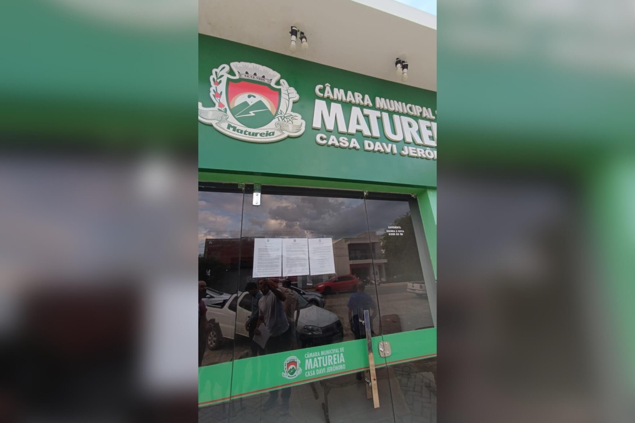 Advogado diz que eleição da Mesa Diretora da Câmara de Matureia para o biênio 2023-2024 será anulada. OUÇA