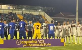 Na Copinha, CSP é goleado pelo São Paulo e se complica