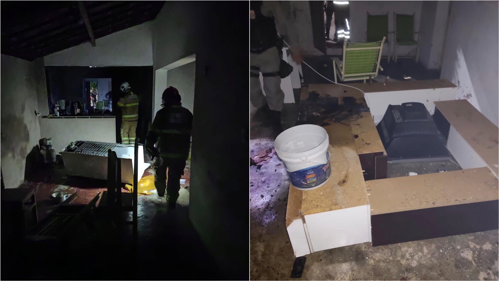 Jovem surta e ateia fogo na própria residência em Diamante